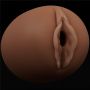 Masturbator dwustronny Lovetoy anus i pochwa brązowy TPE - 8