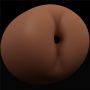Masturbator dwustronny Lovetoy anus i pochwa brązowy TPE - 9