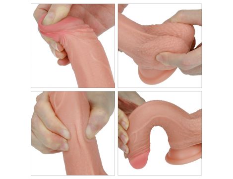 7'' Dual layered Platinum Silicone Cock - 6