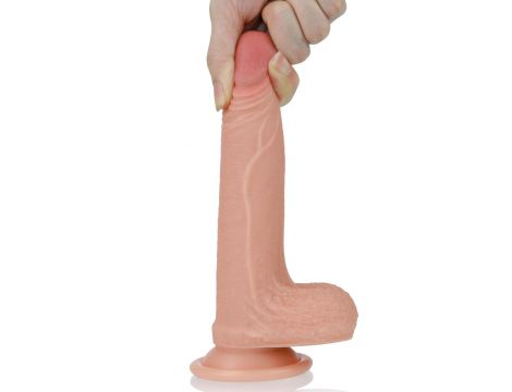 7'' Dual layered Platinum Silicone Cock - 4