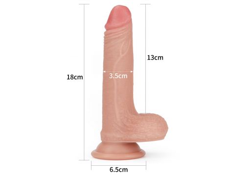 7'' Dual layered Platinum Silicone Cock - 9