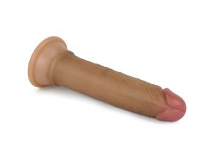 7'' Dual layered Platinum Silicone Cock