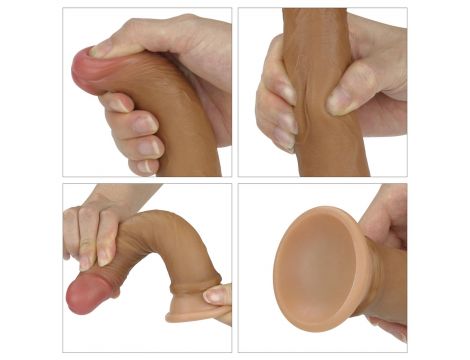 7'' Dual layered Platinum Silicone Cock - 9