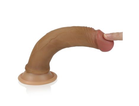 7'' Dual layered Platinum Silicone Cock - 7