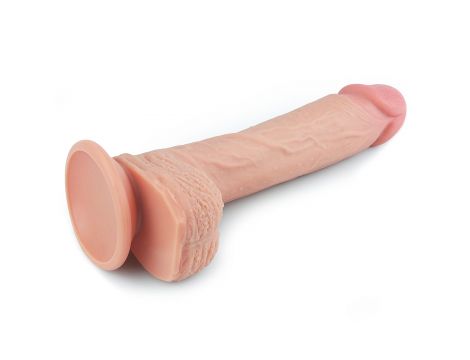 8.5'' Dual layered Platinum Silicone Cock - 5