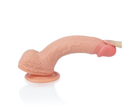 8.5'' Dual layered Platinum Silicone Cock - 9