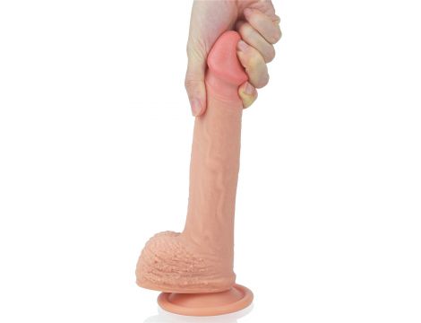 8.5'' Dual layered Platinum Silicone Cock - 8