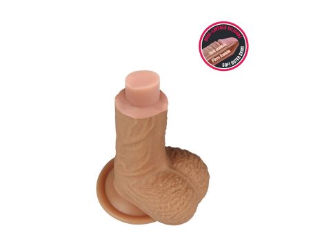 8.5'' Dual layered Platinum Silicone Cock - 13