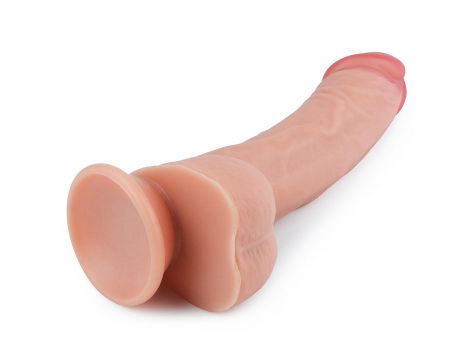 8'' Dual layered Platinum Silicone Cock - 2