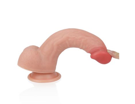 8'' Dual layered Platinum Silicone Cock - 3