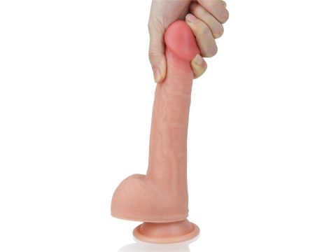 8'' Dual layered Platinum Silicone Cock - 4