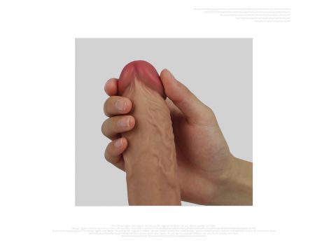 8'' Dual layered Platinum Silicone Cock - 9