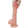 8'' Dual layered Platinum Silicone Cock - 5