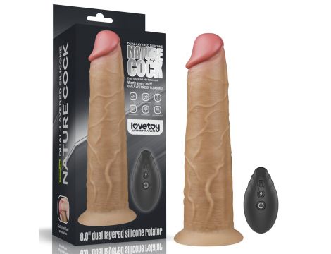 8.0'' Dual Layered Platinum Silicone Rotator - 22