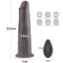 Dildo realistyczne dwuwarstwowe Lovetoy 20 cm obrotowe USB - 3
