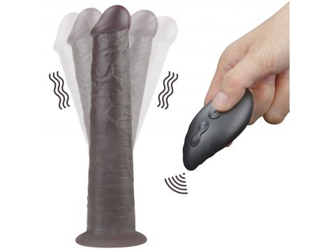 Dildo realistyczne Lovetoy dwuwarstwowe silikonowe 25 cm rotujące pilot - 9
