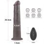 Dildo realistyczne Lovetoy dwuwarstwowe silikonowe 25 cm rotujące pilot - 6