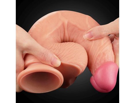 10"" Dual Layer Platinum Silicone Cock - 5