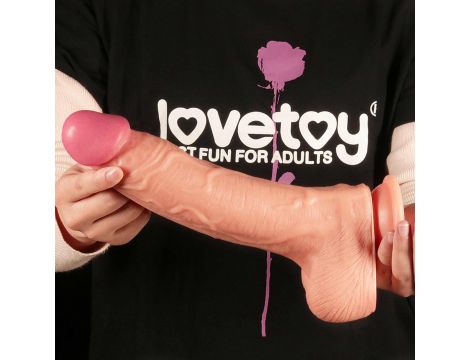10"" Dual Layer Platinum Silicone Cock - 9