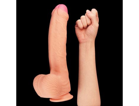 11"" Dual Layer Platinum Silicone Cock - 3