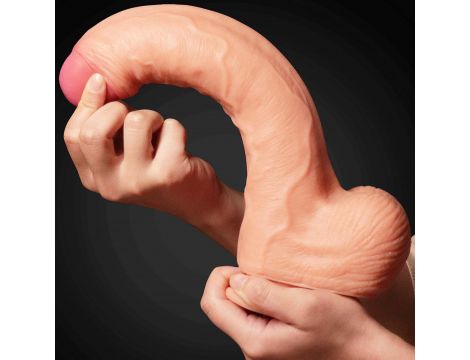 11"" Dual Layer Platinum Silicone Cock - 7