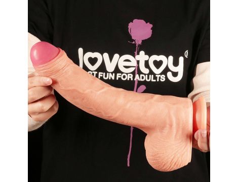 11"" Dual Layer Platinum Silicone Cock - 8