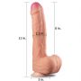 11"" Dual Layer Platinum Silicone Cock - 2