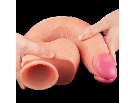12"" Dual Layered Platinum Silicone Cock - 7
