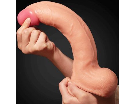 12"" Dual Layered Platinum Silicone Cock - 5