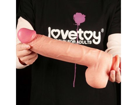 12"" Dual Layered Platinum Silicone Cock - 6