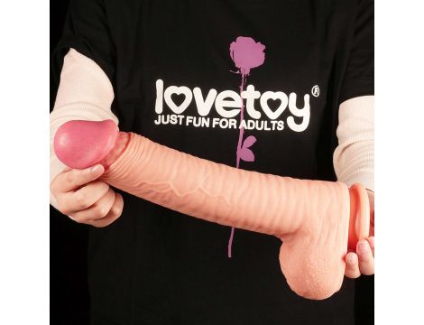 12"" Dual Layered Platinum Silicone Cock - 6