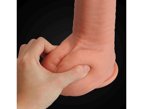 12"" Dual Layered Platinum Silicone Cock - 8