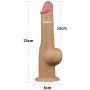 Dildo realistyczne dwuwarstwowe silikonowe z uchwytem Lovetoy 25cm - 3