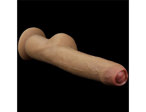 Dildo realistyczne dwuwarstwowe silikonowe Lovetoy z uchwytem 28 cm - 14