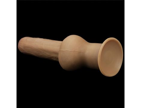 Dildo realistyczne dwuwarstwowe silikonowe Lovetoy z uchwytem 28 cm - 8