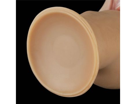 Dildo realistyczne dwuwarstwowe silikonowe Lovetoy z uchwytem 28 cm - 11