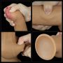 Dildo realistyczne dwuwarstwowe silikonowe Lovetoy z uchwytem 28 cm - 17