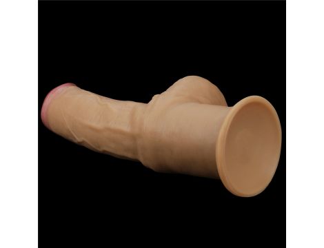 Dildo realistyczne dwuwarstwowe silikonowe z uchwytem Lovetoy 30 cm - 17