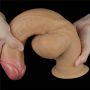 Dildo realistyczne dwuwarstwowe silikonowe z uchwytem Lovetoy 30 cm - 3