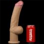 Dildo realistyczne dwuwarstwowe silikonowe z uchwytem Lovetoy 30 cm - 15
