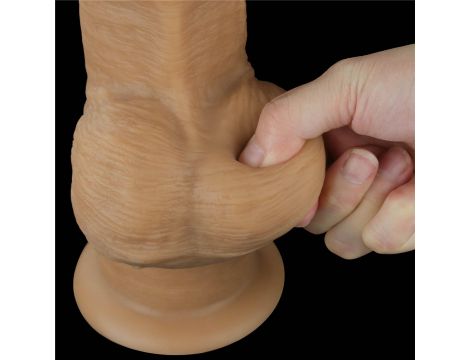 Dildo realistyczne dwuwarstwowe silikonowe z uchwytem Lovetoy 32 cm - 12