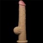 Dildo realistyczne dwuwarstwowe silikonowe z uchwytem Lovetoy 32 cm - 11