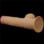 Dildo realistyczne dwuwarstwowe silikonowe z uchwytem Lovetoy 32 cm - 8
