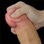 Dildo realistyczne dwuwarstwowe silikonowe z uchwytem Lovetoy 32 cm - 9