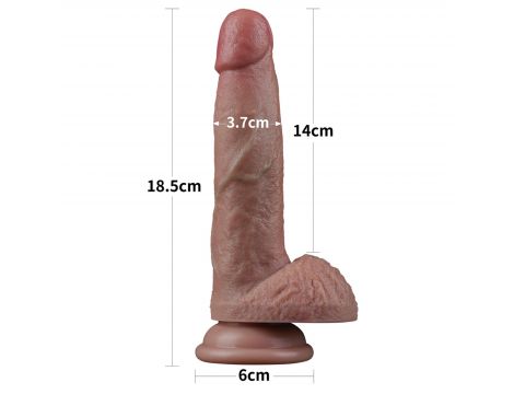 7'' Dual Layered Silicone Cock