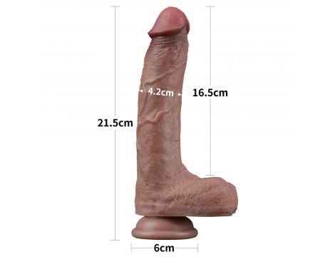 8.5'' Dual Layered Silicone Cock - 3