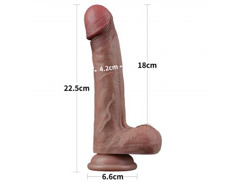 9'' Dual Layered Silicone Cock - 4