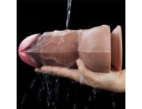 7.0'' Dual Layered Platinum Silicone Cock - 6