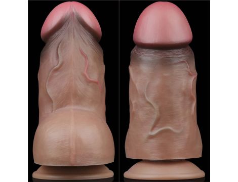 7.0'' Dual Layered Platinum Silicone Cock - 16