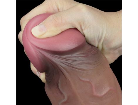 7.0'' Dual Layered Platinum Silicone Cock - 8